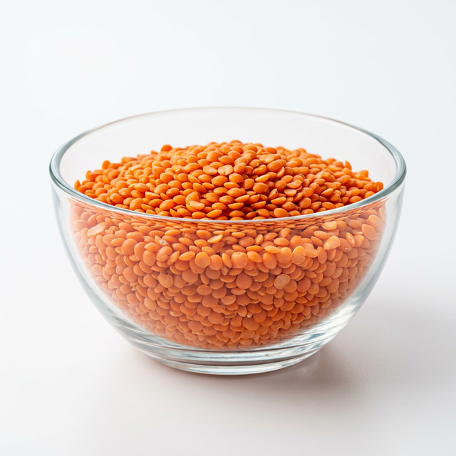 Red Lentils in Bowl
